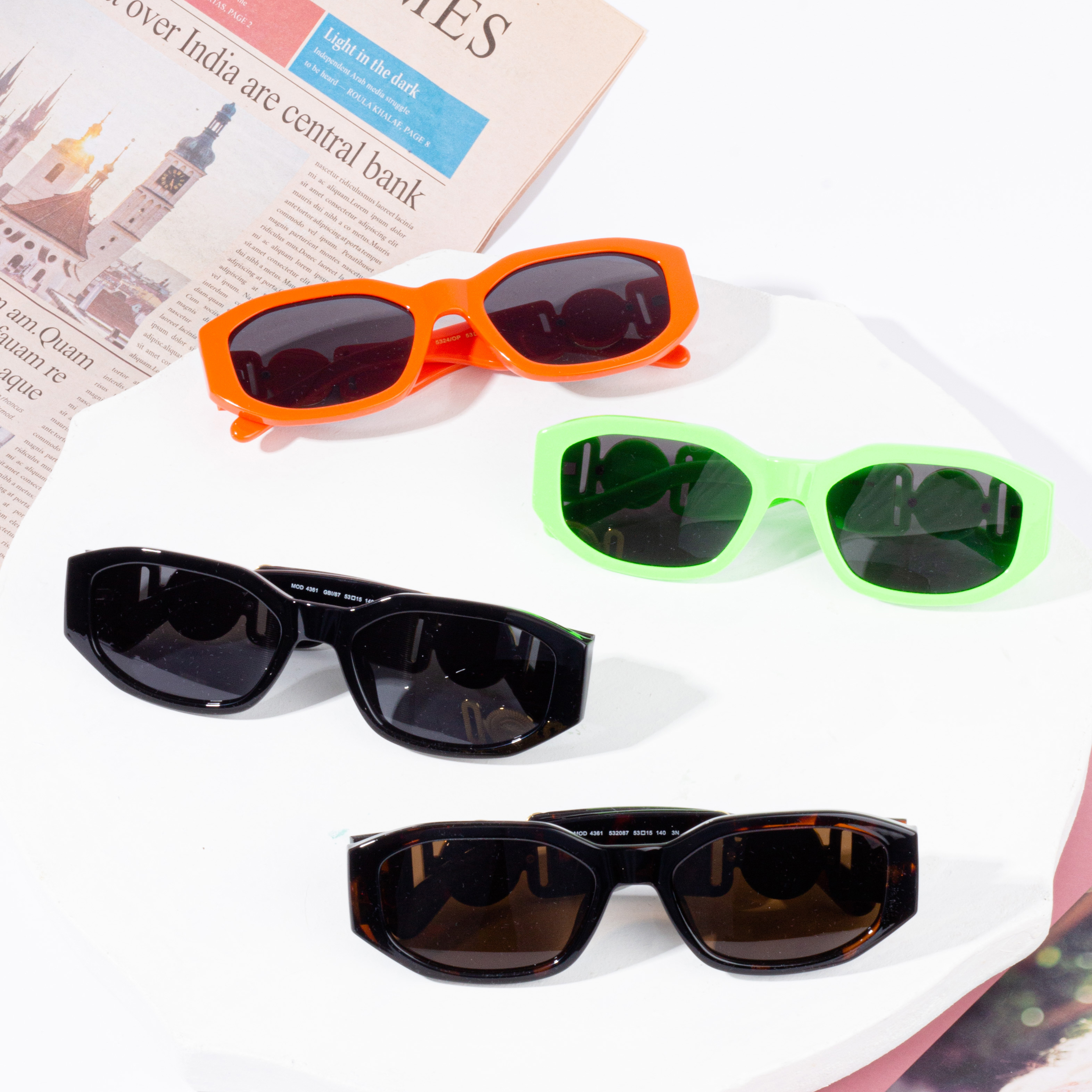 fashion colored ladies sunglasses