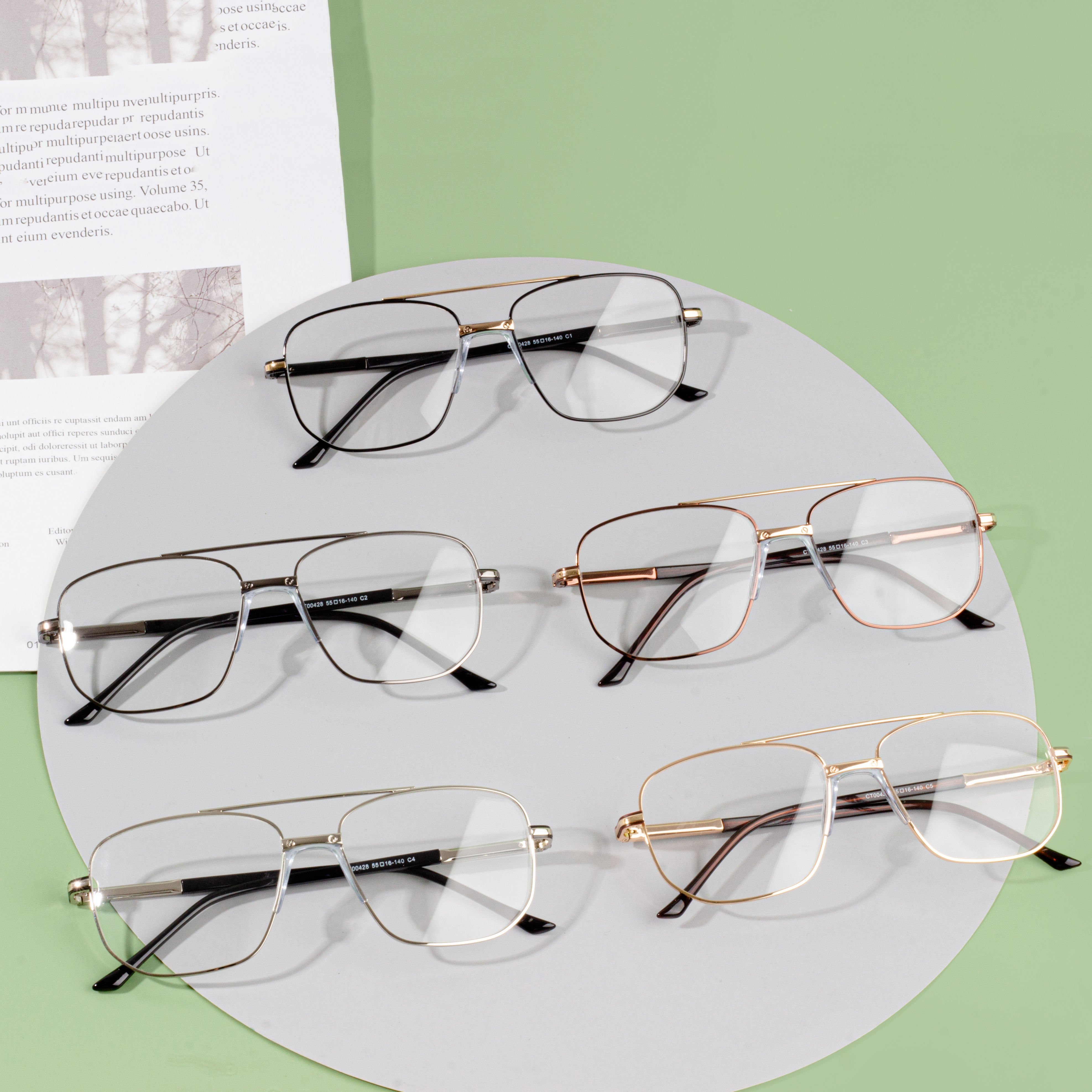 metal glasses frames