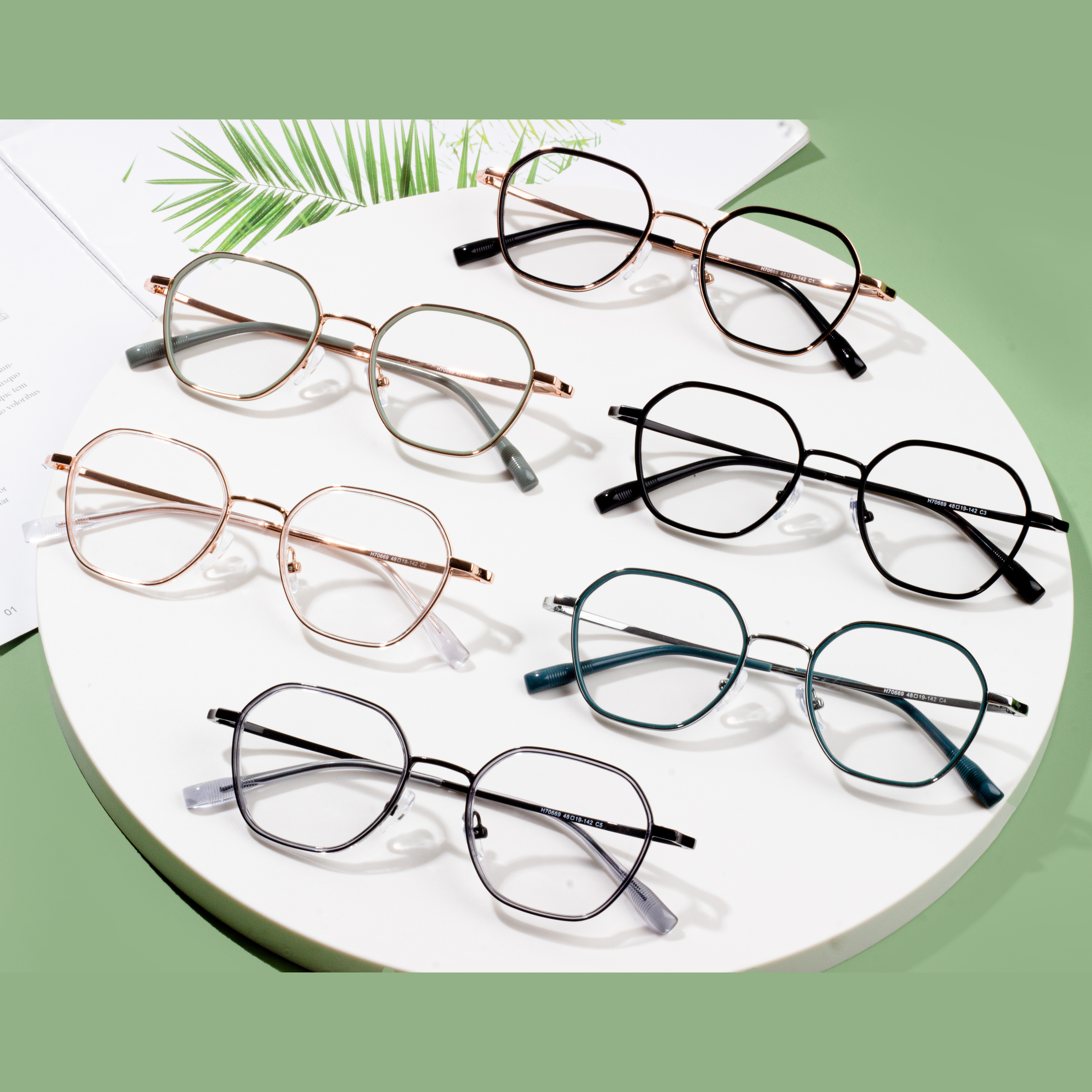 thin & lightweight metal eyeglasses
