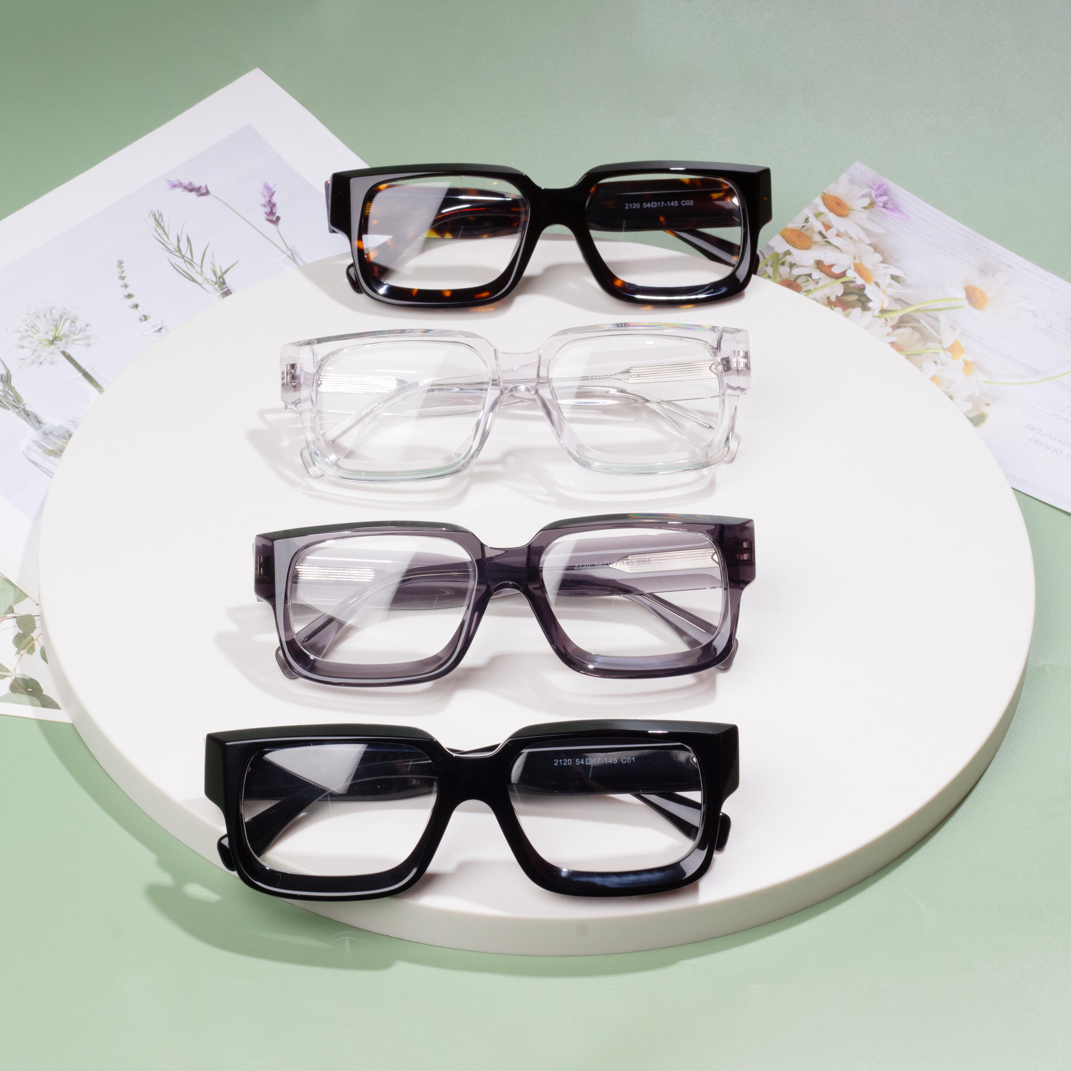 Popular acetate glasses