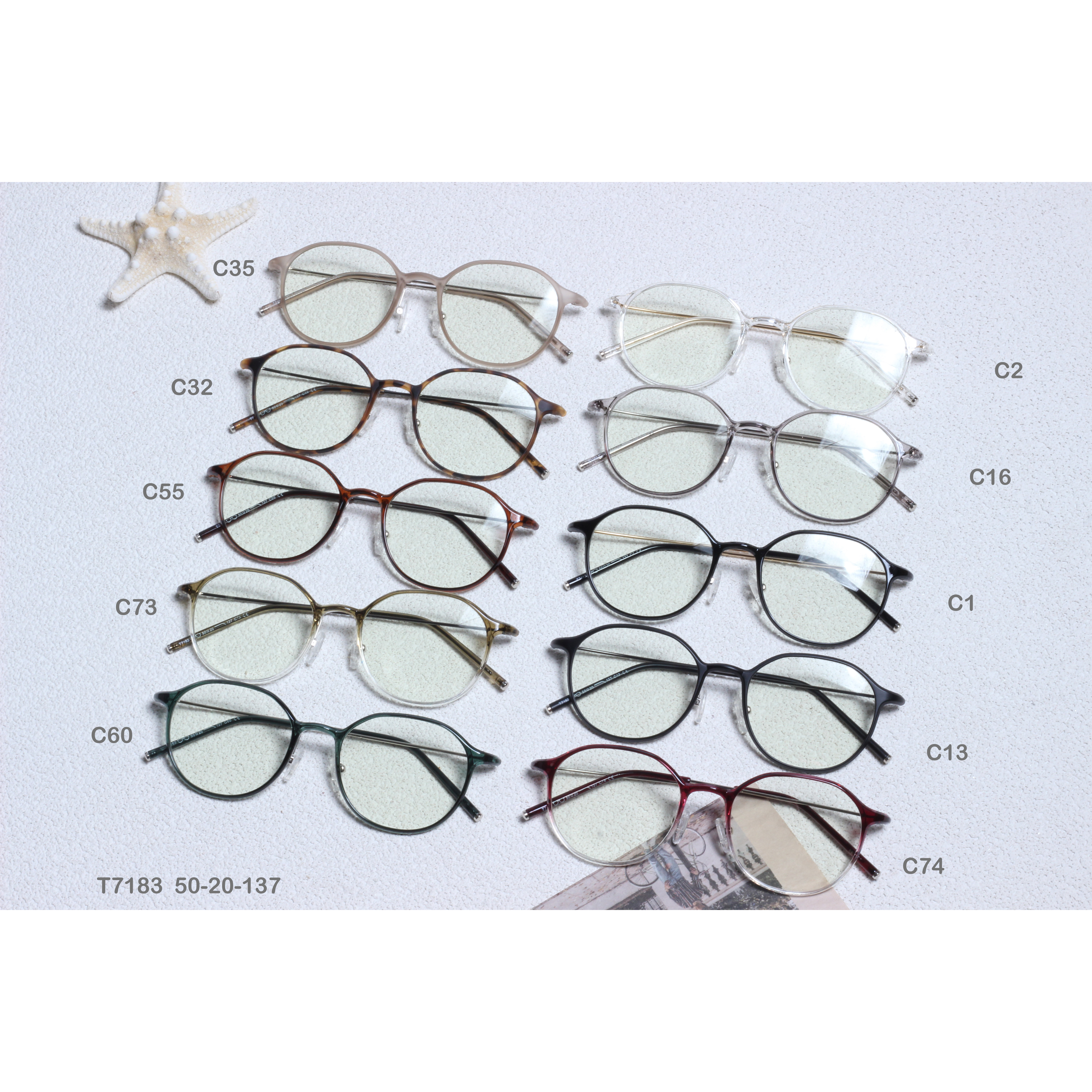 Vintage Baga nga Gafas Opticas De Hombres Transparent TR90 Frames (16)