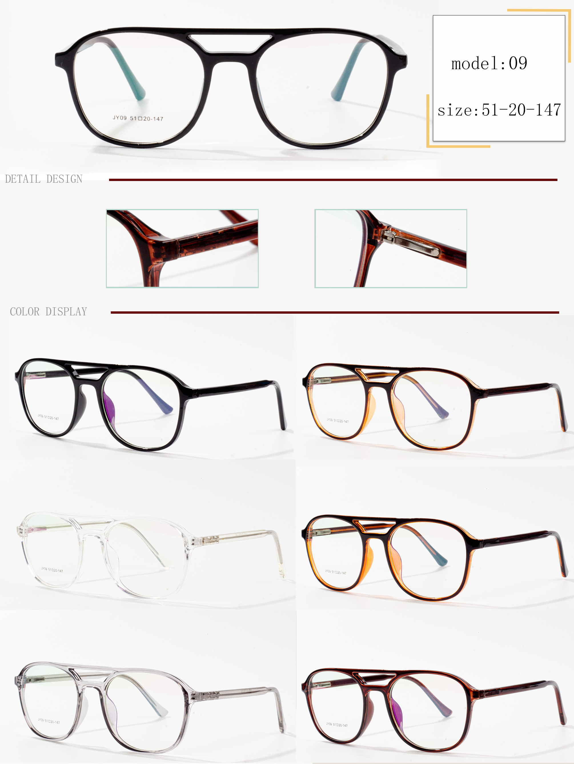 multi colored eyeglass frames